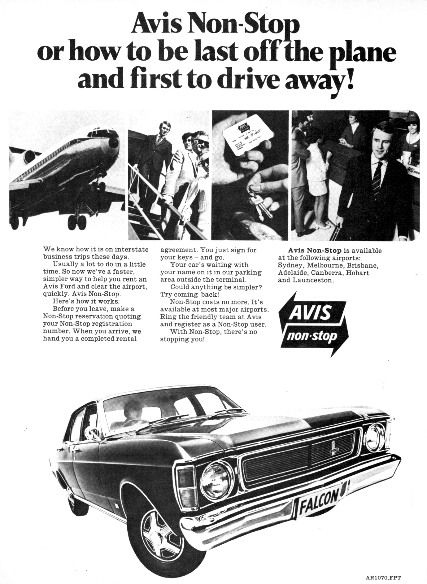 1971 Avis Rent A Car XW Ford Falcon
